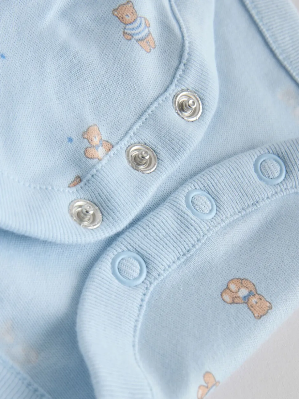 Blauw - Long Sleeved Baby Bear Bodysuit