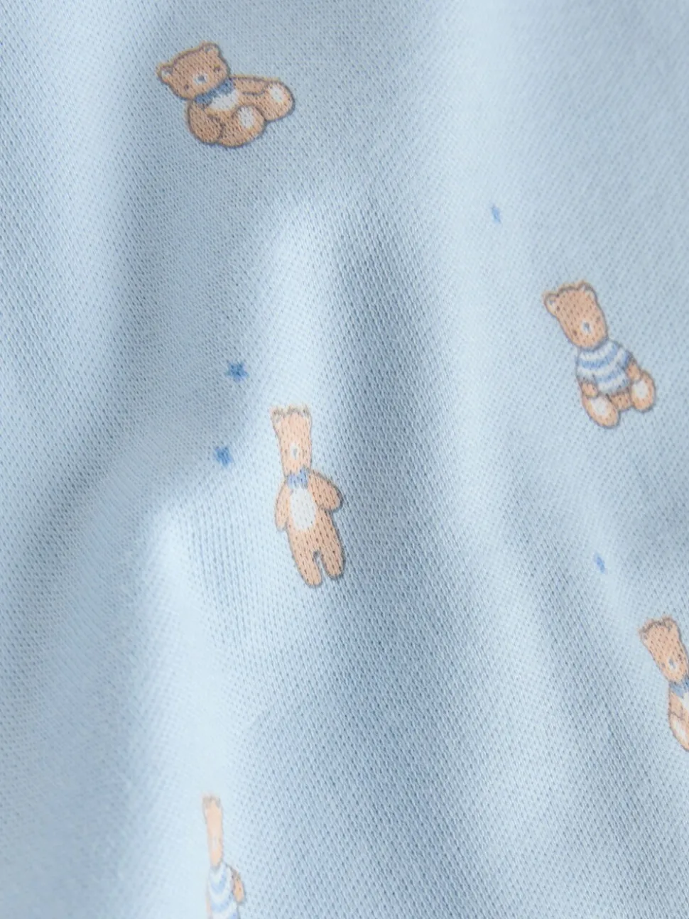 Blauw - Long Sleeved Baby Bear Bodysuit