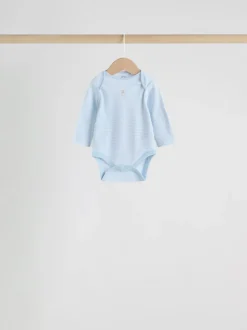 Blauw - Long Sleeved Baby Bear Bodysuit