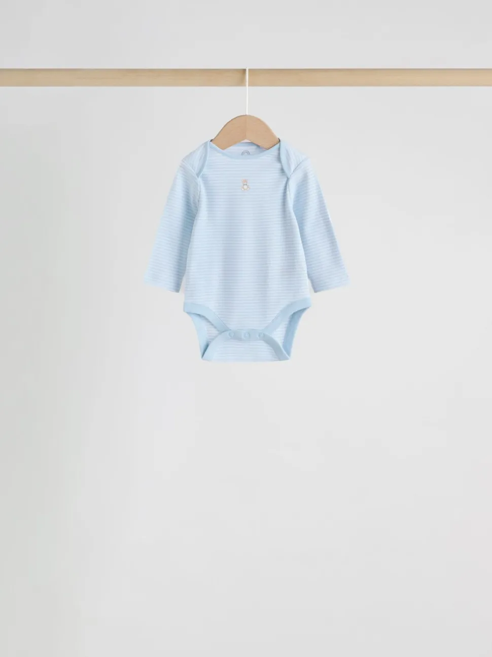 Blauw - Long Sleeved Baby Bear Bodysuit
