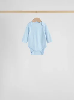 Blauw - Long Sleeved Baby Bear Bodysuit