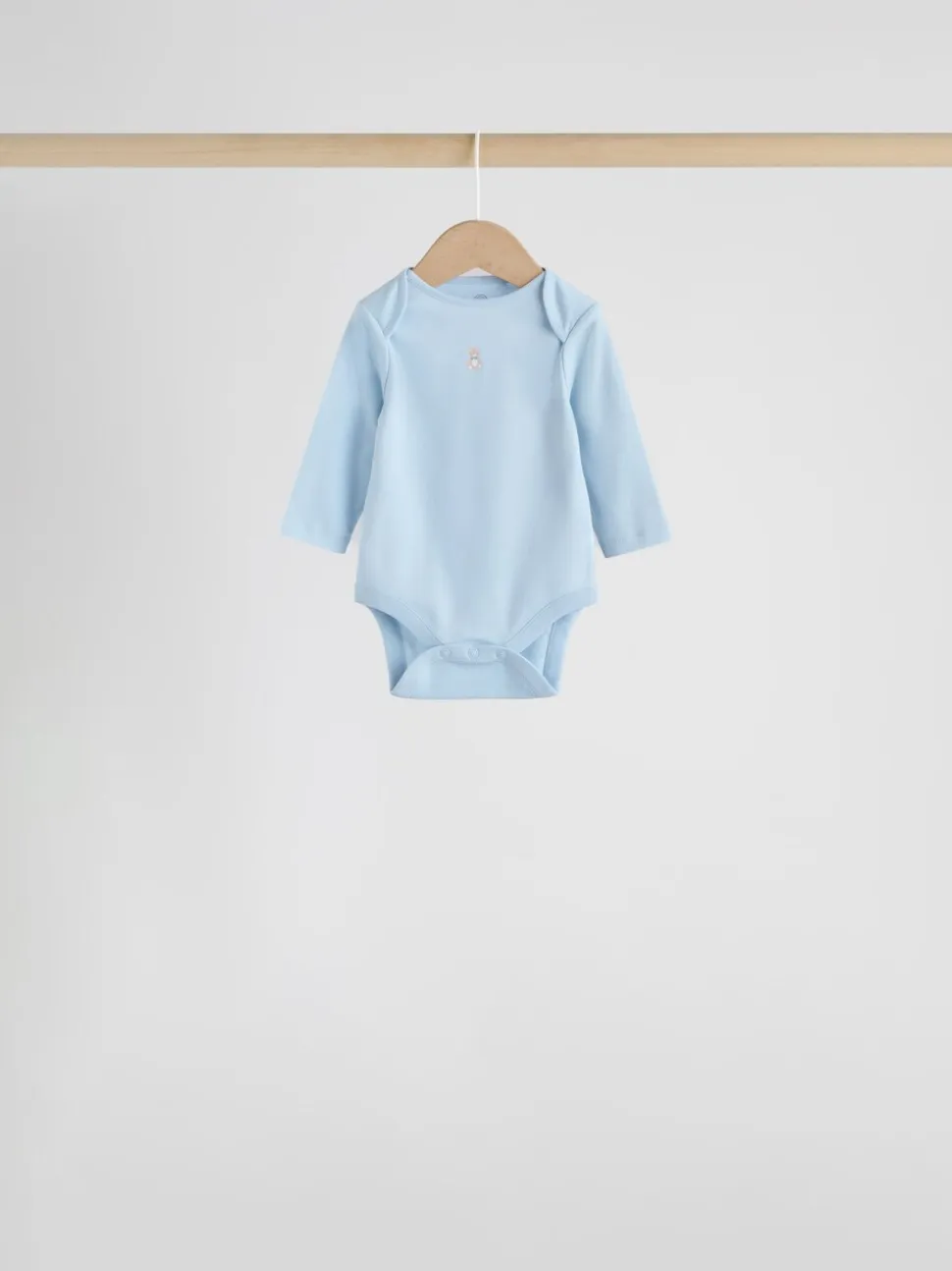 Blauw - Long Sleeved Baby Bear Bodysuit