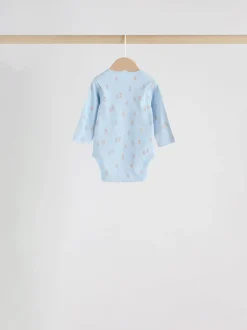 Blauw - Long Sleeved Baby Bear Bodysuit