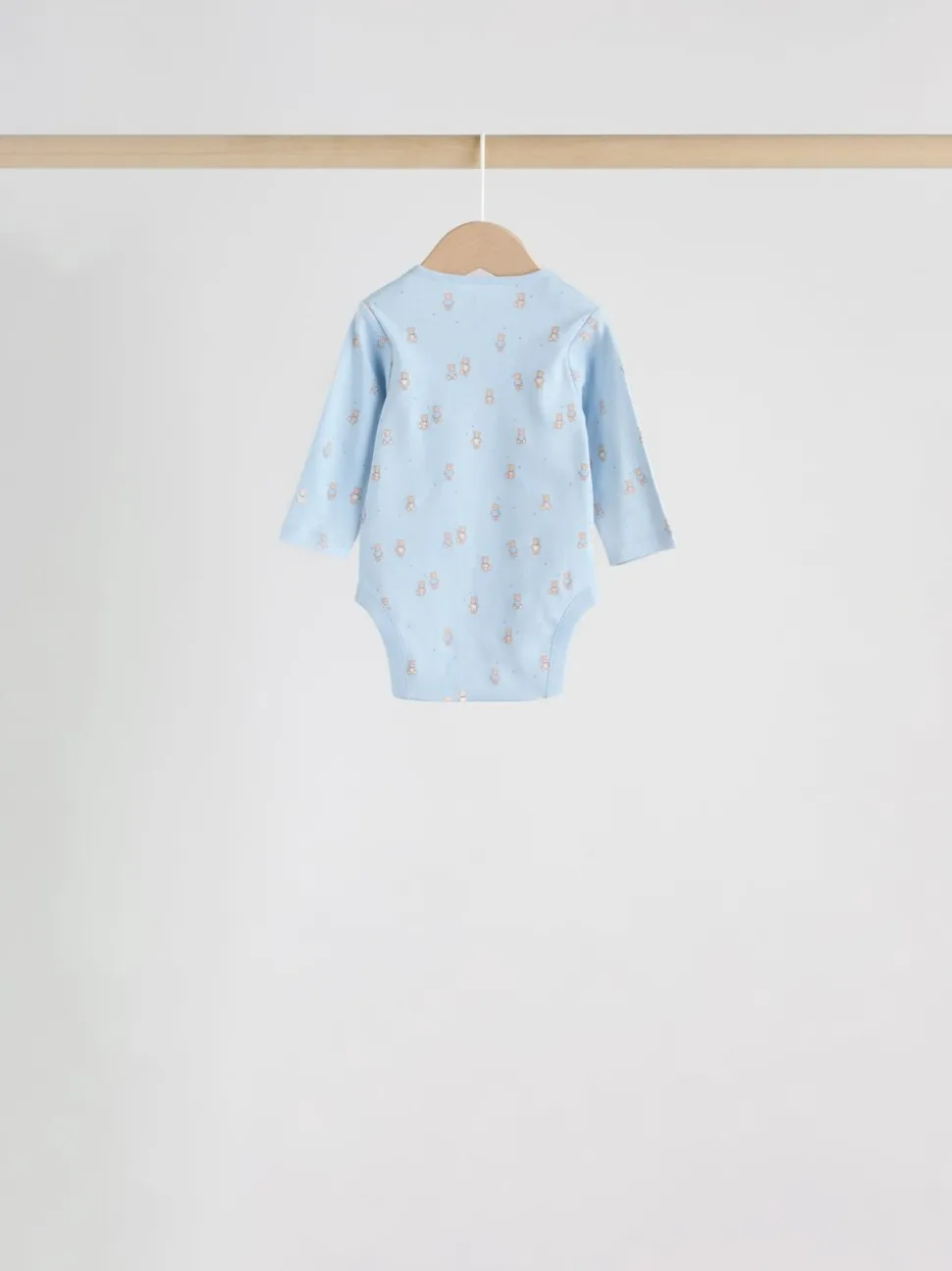 Blauw - Long Sleeved Baby Bear Bodysuit