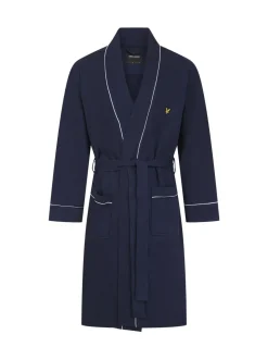 Blauw - Lyle & Scott Kobe Kimono Robe