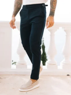 Blauw - MAUVAIS Beaufort stretchy chino's