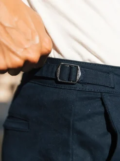 Blauw - MAUVAIS Beaufort stretchy chino's