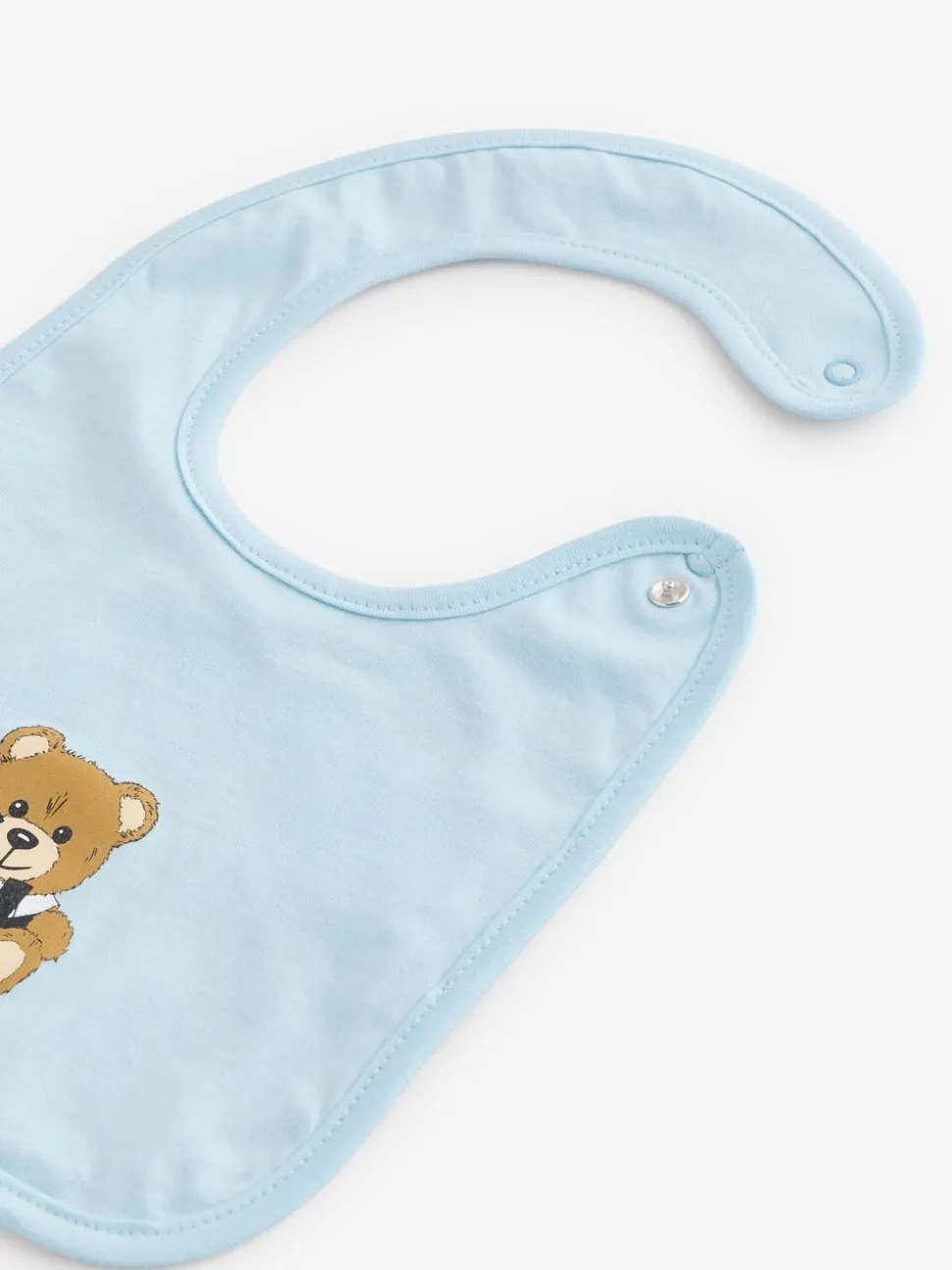 Blauw - Moschino Baby Logo Sleepsuit, Hat & Bib Giftset With Giftbox
