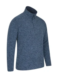 Blauw - Mountain Warehouse microfleece snowdon voor heren