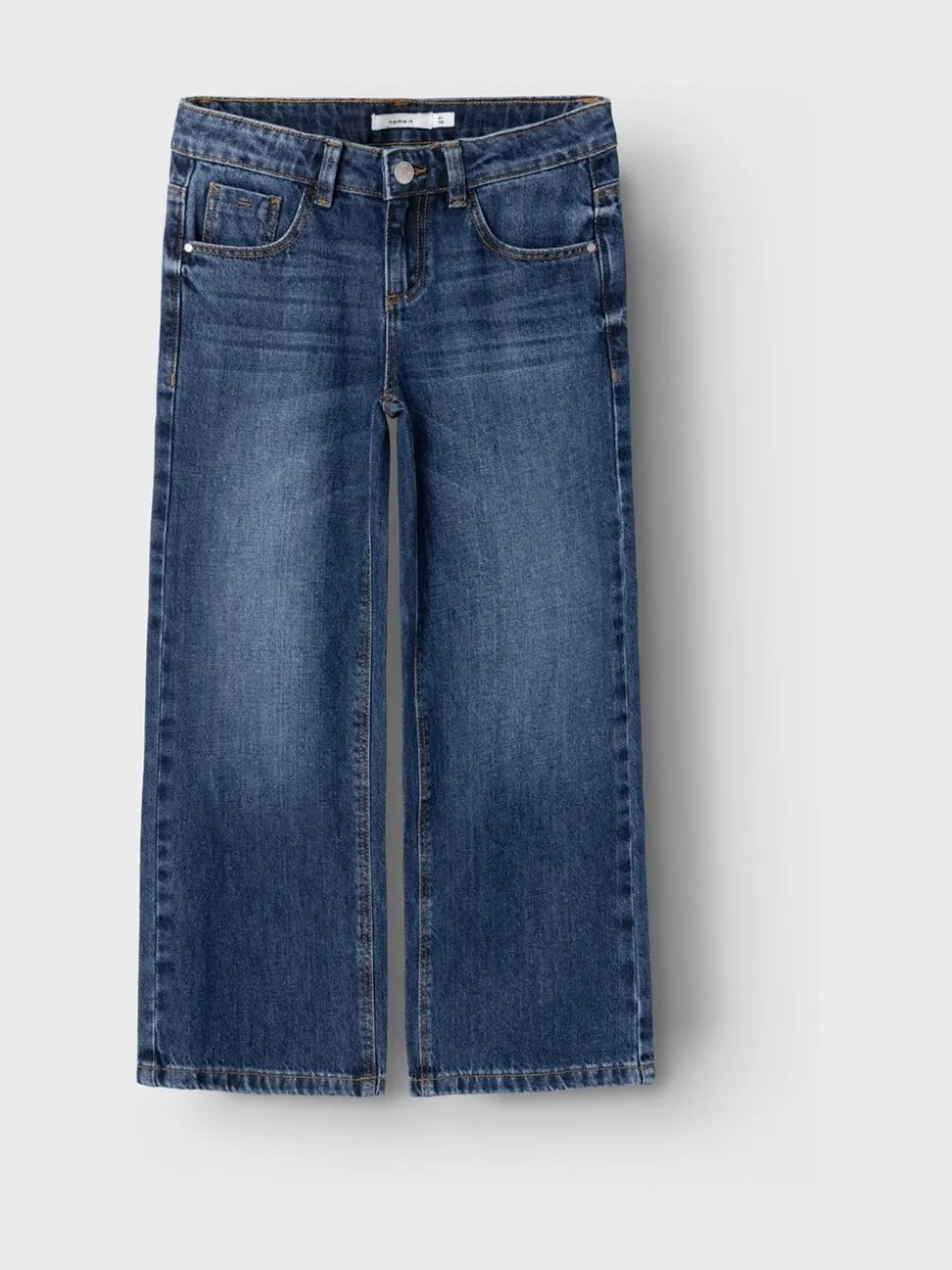 Blauw - Name It jeans met wijde pijpen
