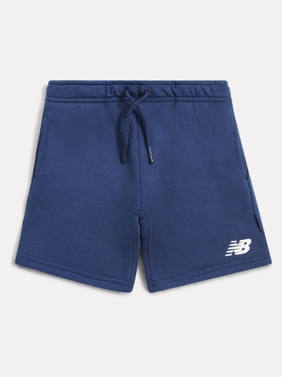 Blauw - New Balance Kids Brush Back Stacked Logo Shorts