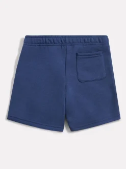 Blauw - New Balance Kids Brush Back Stacked Logo Shorts