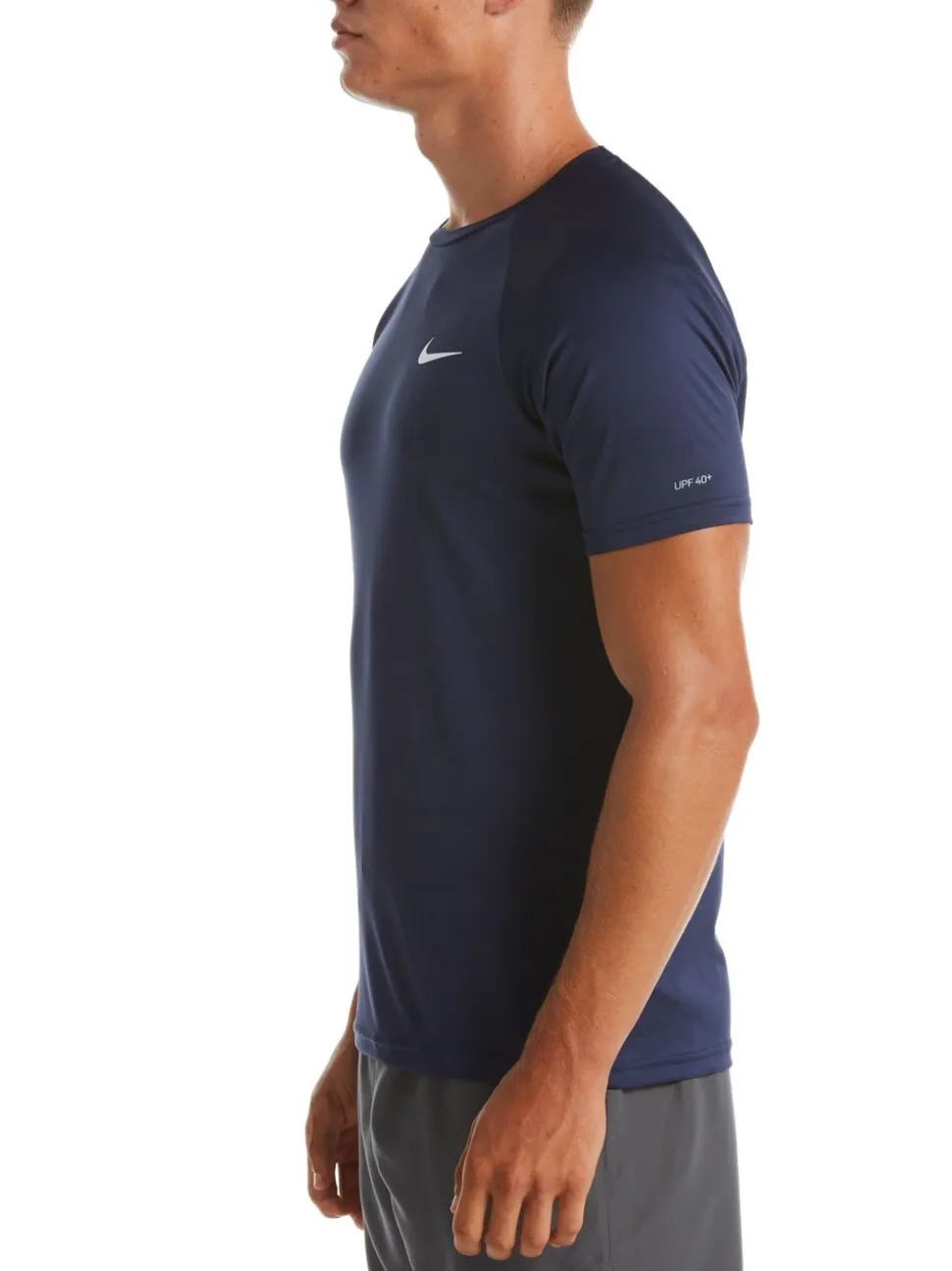Blauw - Nike Hydroguard zonbeschermend surfhemd met korte mouwen
