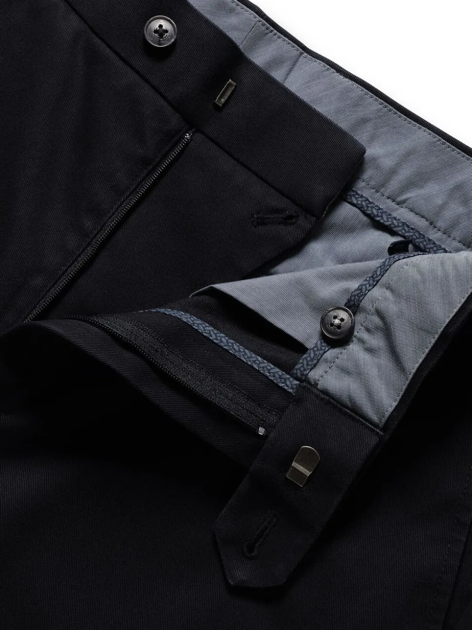 Blauw - Normale Pasvorm - Charles Tyrwhitt - Ultieme strijkvrije Franse slim-fit chino