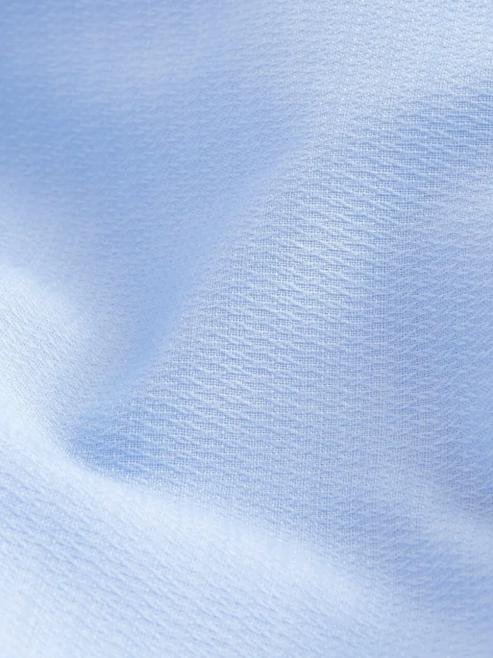 Blauw - Normale Pasvorm - Onderhoudsvriendelijk, getextureerd, slim fit overhemd met enkele manchet
