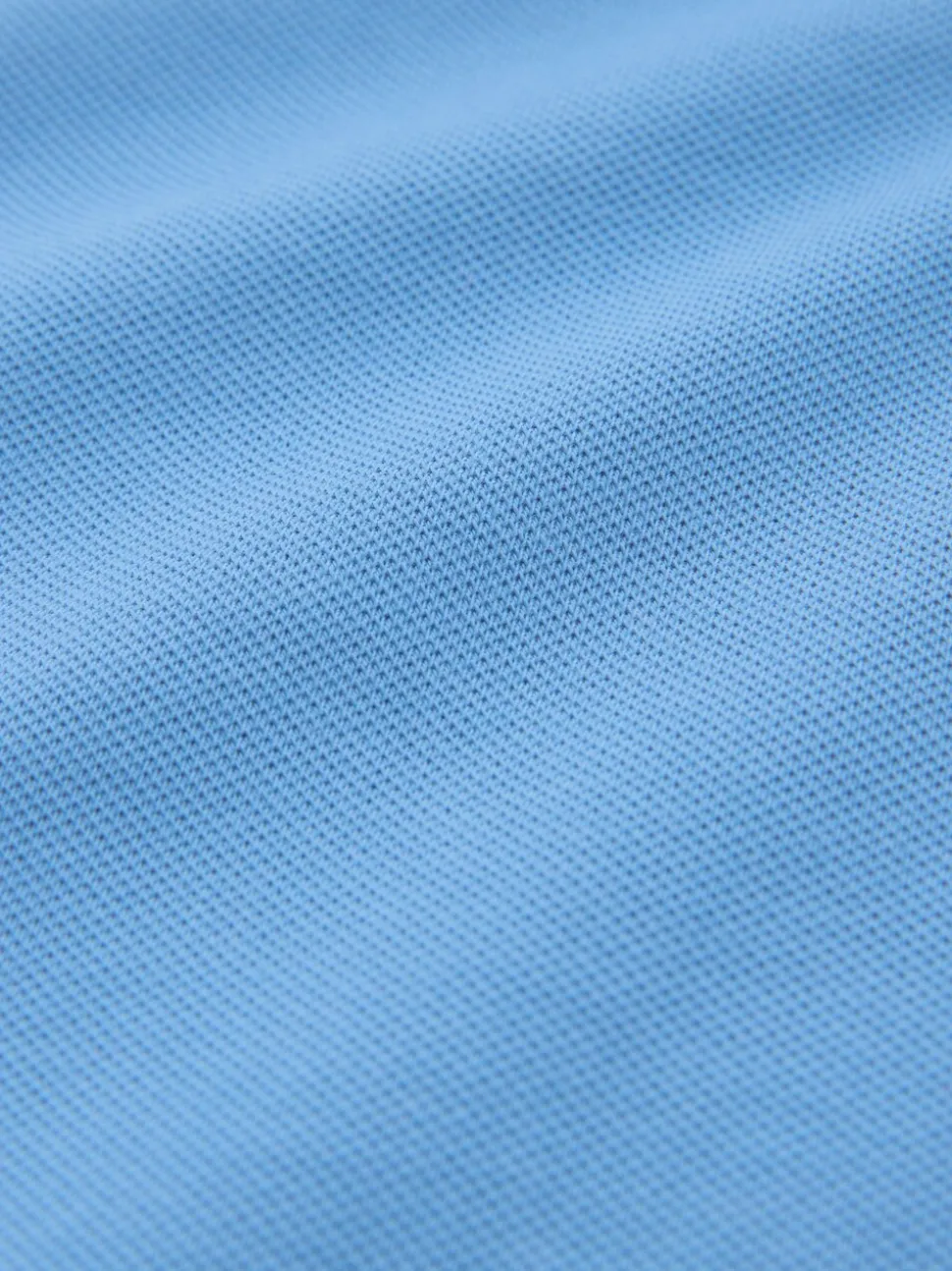 Blauw - Normale Pasvorm - Piqué poloshirt met korte mouwen