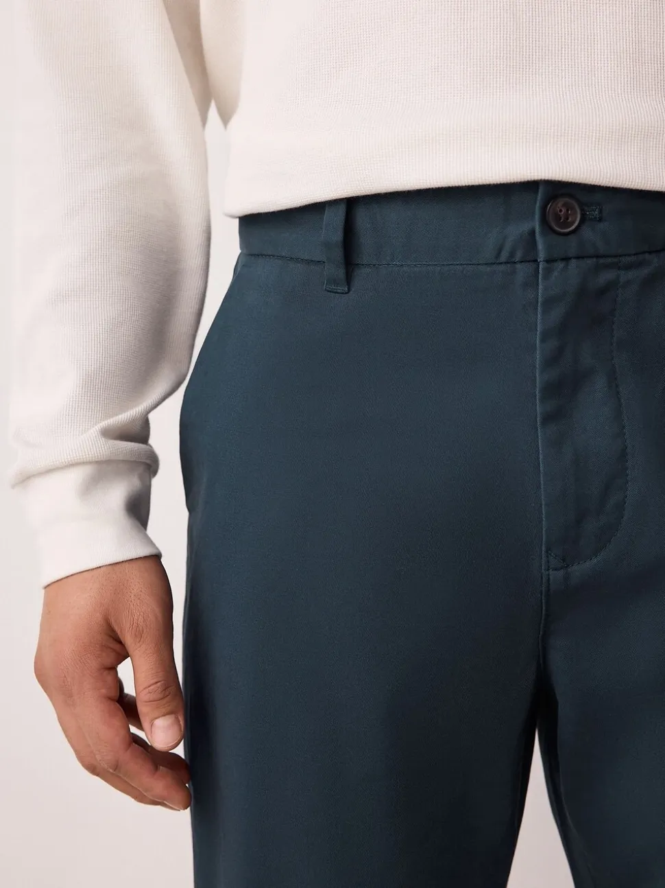 Blauw - Normale Pasvorm - Stretchy chino