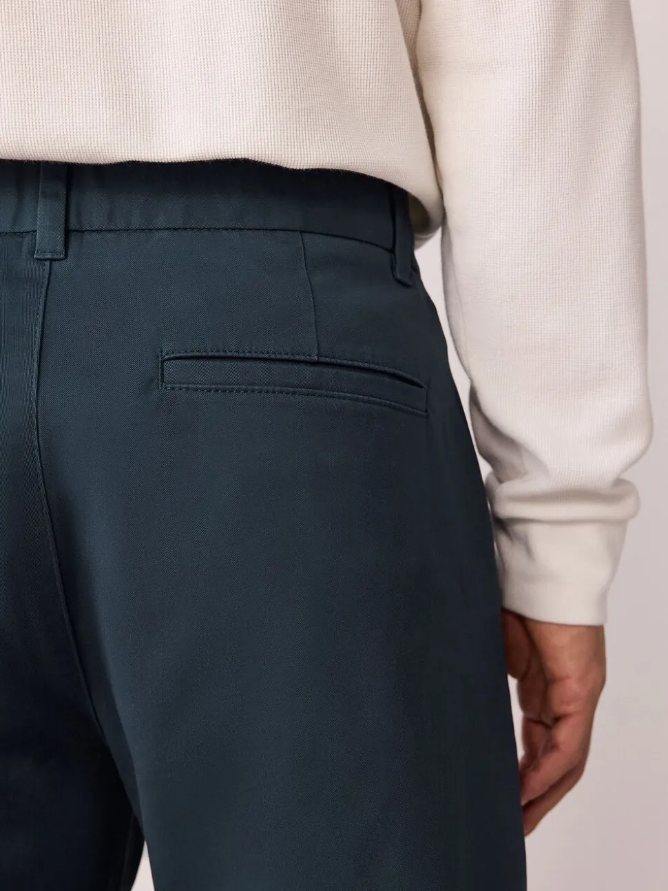 Blauw - Normale Pasvorm - Stretchy chino