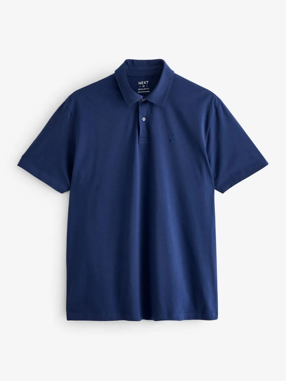 Blauw - Normale Pasvorm - Set van 5 jersey poloshirts met korte mouwen