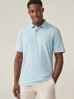 Blauw - Normale Pasvorm - Set van 5 jersey poloshirts met korte mouwen