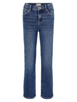 Blauw - Only kinderjeans met wijde pijpen