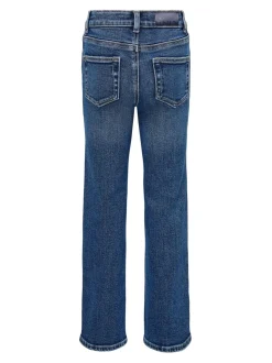 Blauw - Only kinderjeans met wijde pijpen