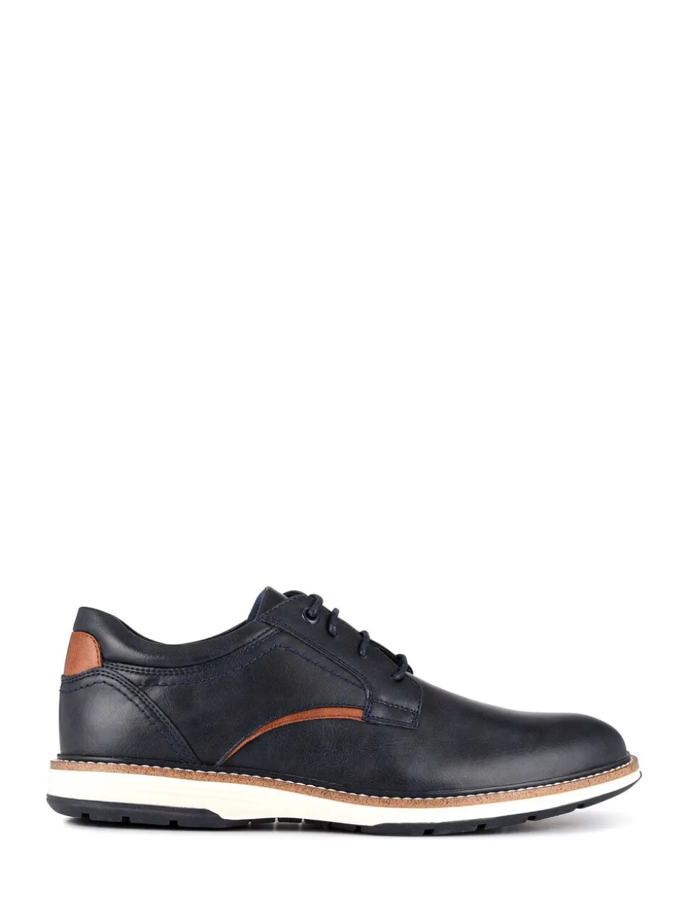Blauw - Pavers Wide Fit Lace-Up Casual Shoes