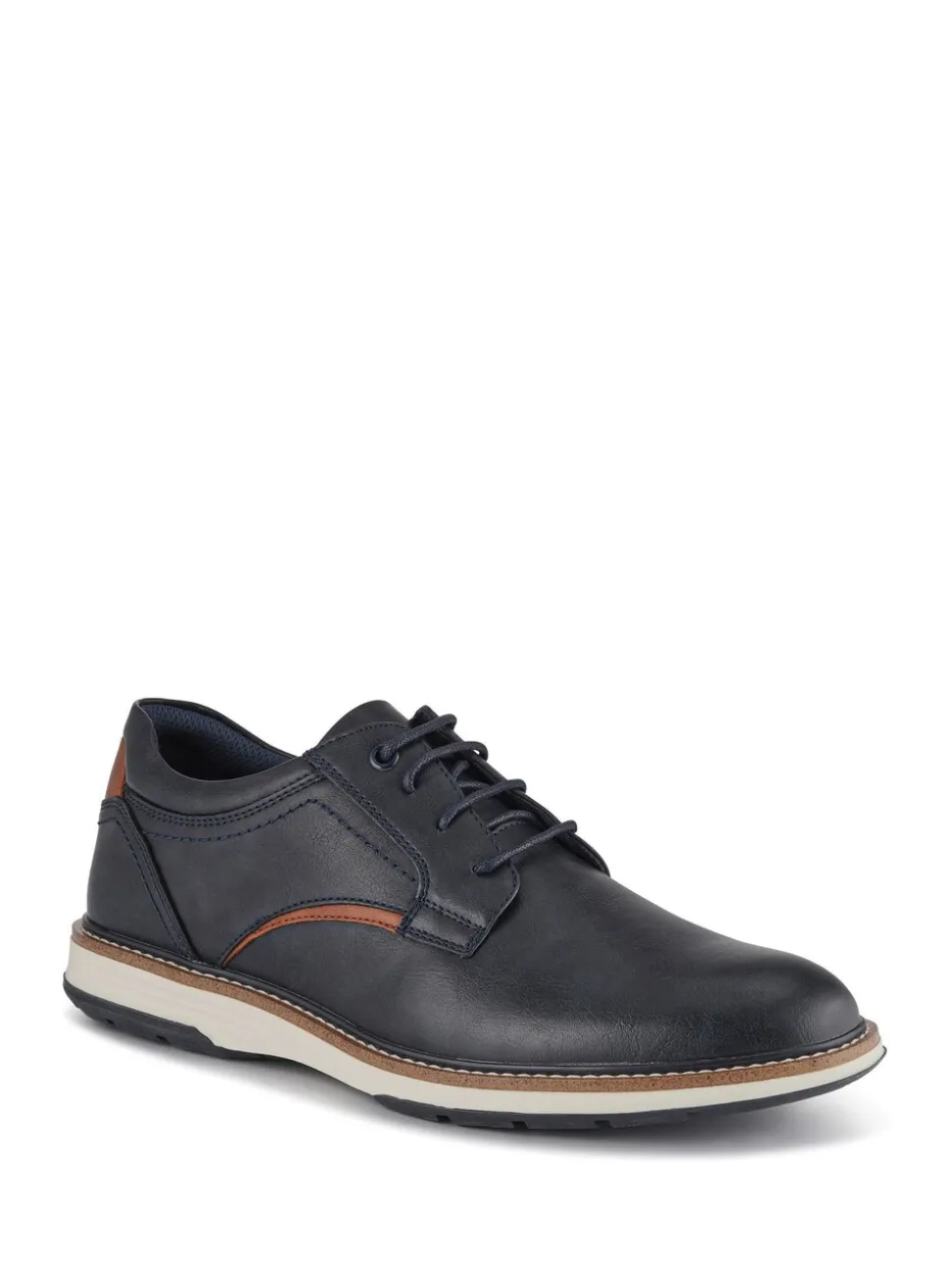 Blauw - Pavers Wide Fit Lace-Up Casual Shoes