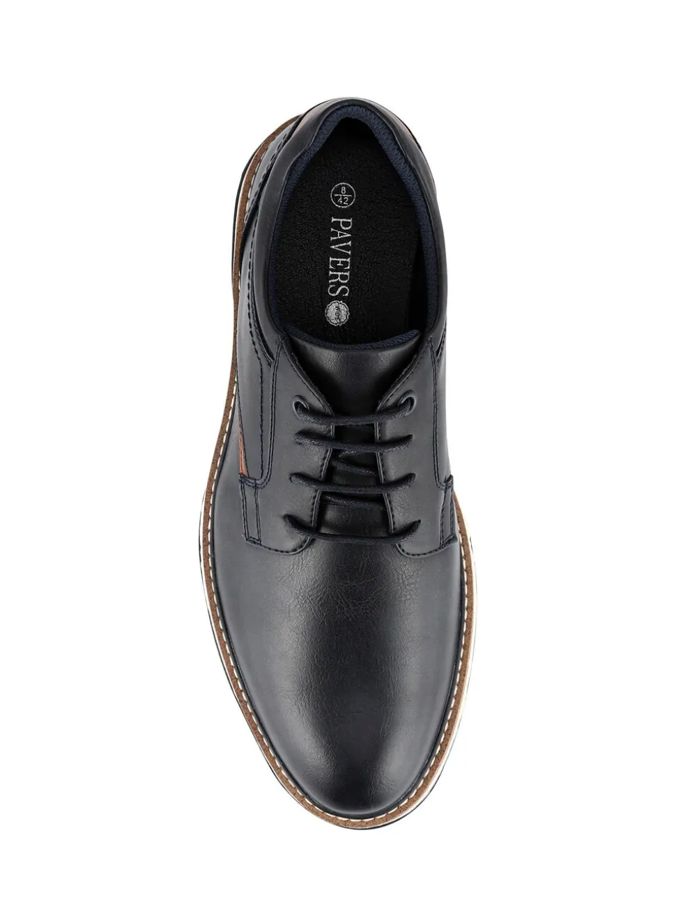 Blauw - Pavers Wide Fit Lace-Up Casual Shoes