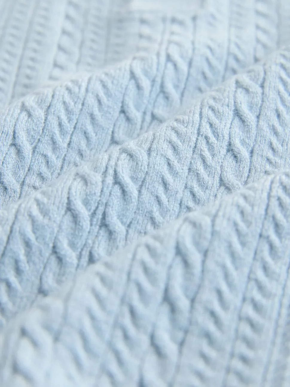 Blauw - Poloshirt met kabelbreisel (3mnd -7jr)