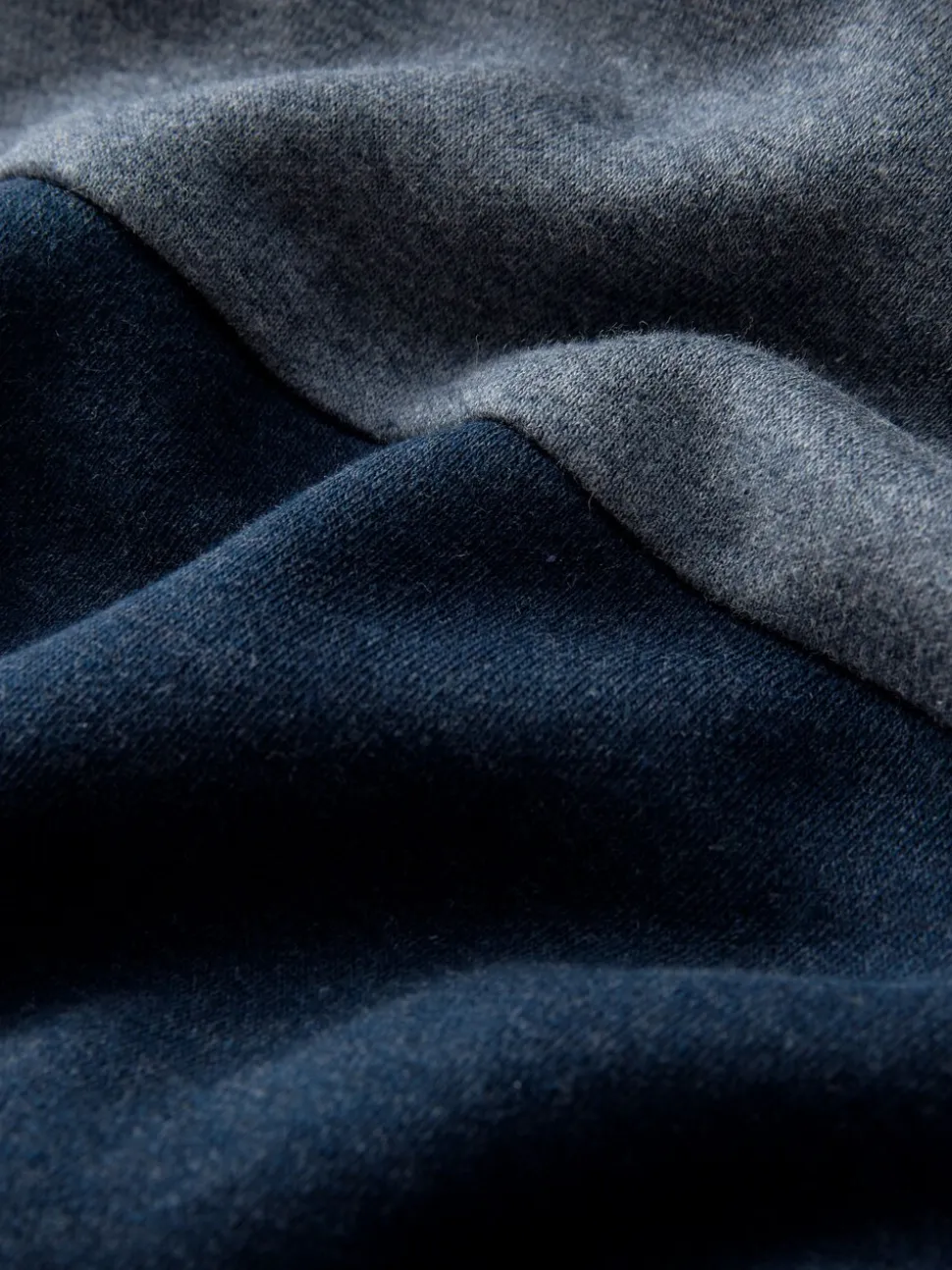 Blauw - Pullover-hoody - Sweatshirt met colourblocking