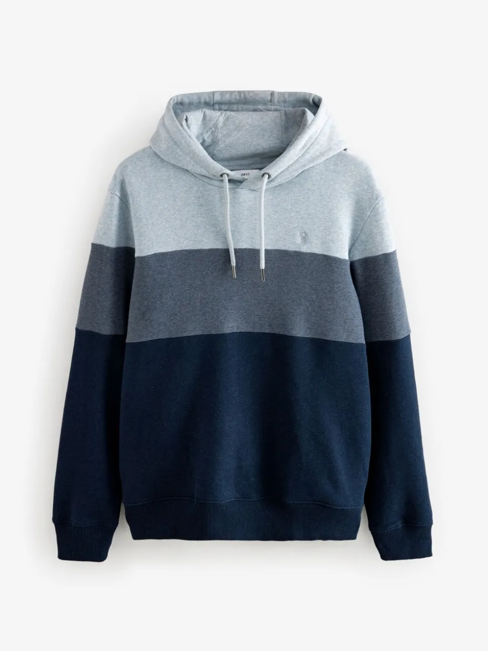 Blauw - Pullover-hoody - Sweatshirt met colourblocking