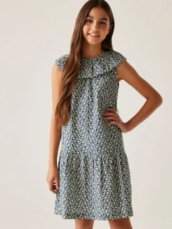 Blauw - Regatta Girls 100% Cotton Orla Kiely Playsuit