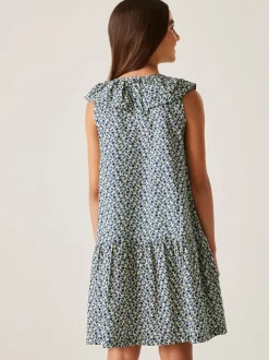 Blauw - Regatta Girls 100% Cotton Orla Kiely Playsuit