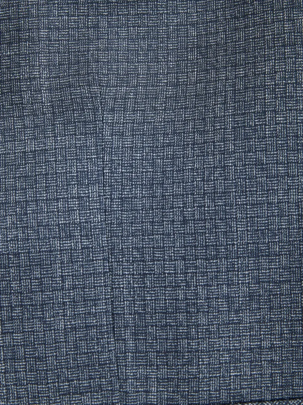 Blauw - Regular Fit getrimd gestructureerd colbert