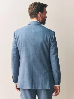 Blauw - Regular Fit Signature Nova Fides 100% Italian Wool Suit Jacket