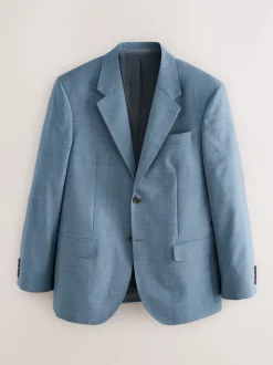 Blauw - Regular Fit Signature Nova Fides 100% Italian Wool Suit Jacket