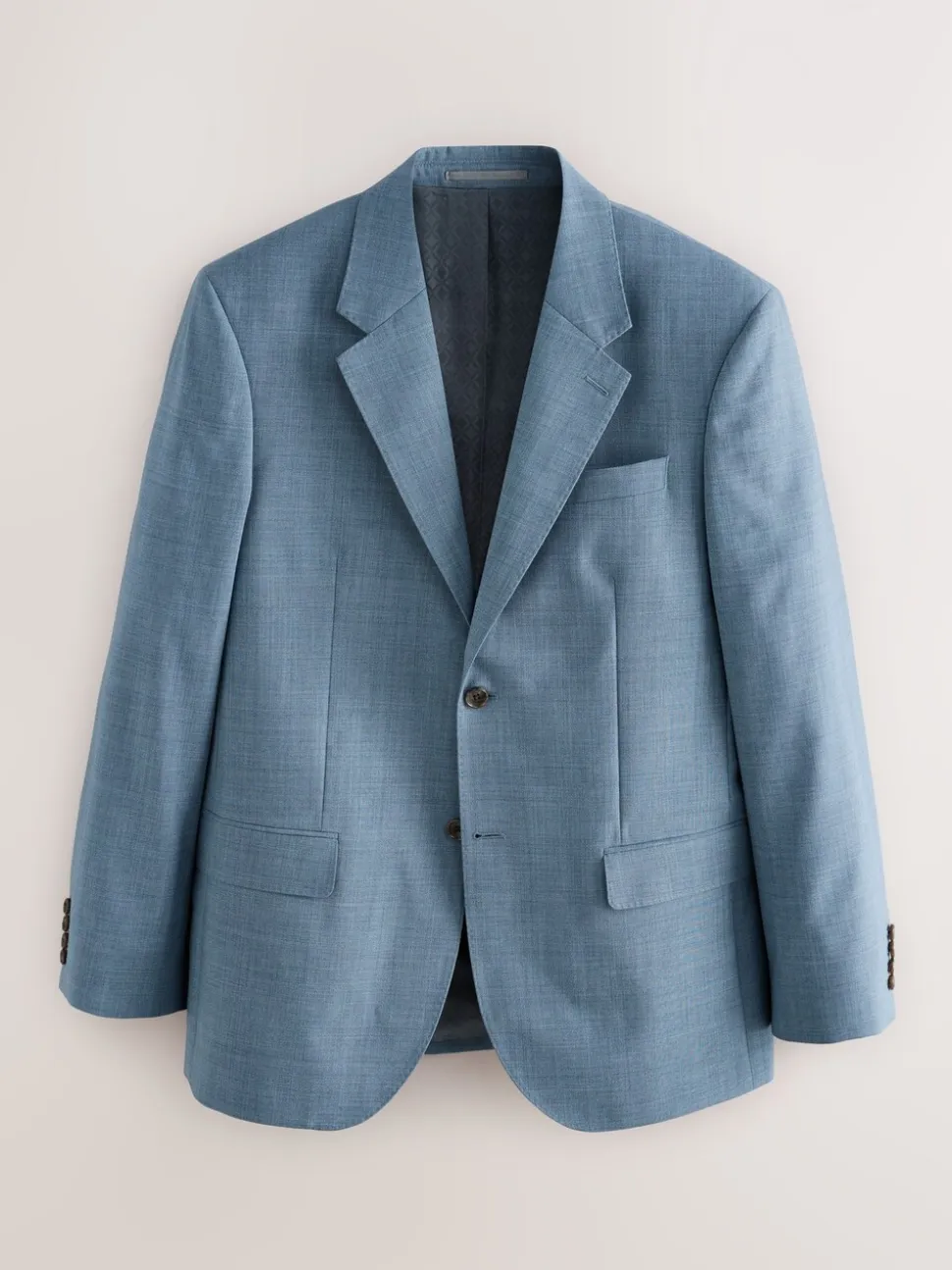 Blauw - Regular Fit Signature Nova Fides 100% Italian Wool Suit Jacket
