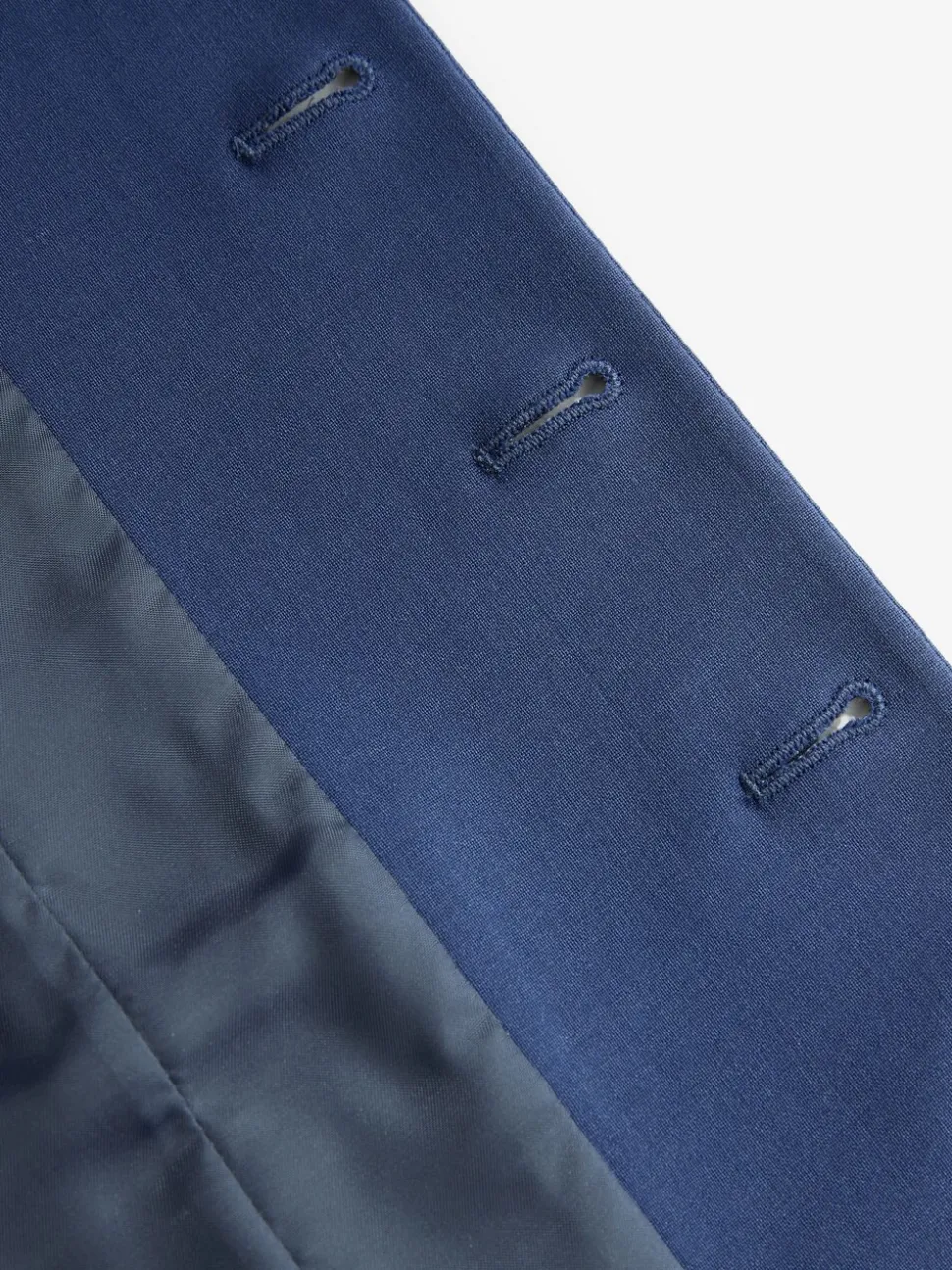 Blauw - Regular Fit Wool Blend Motionflex Waistcoat