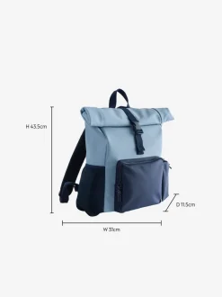 Blauw - Rolltop rugzak