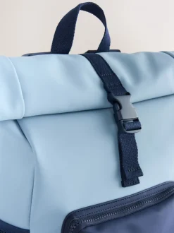 Blauw - Rolltop rugzak