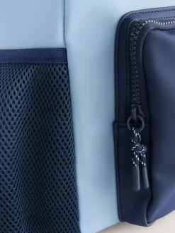 Blauw - Rolltop rugzak