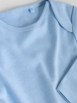 Blauw - Rompertjes met lange mouwen