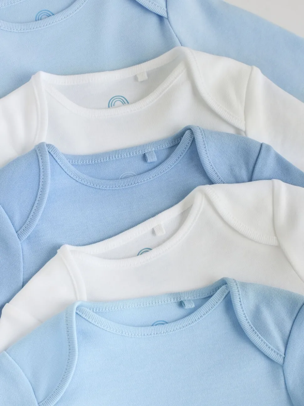 Blauw - Rompertjes met lange mouwen