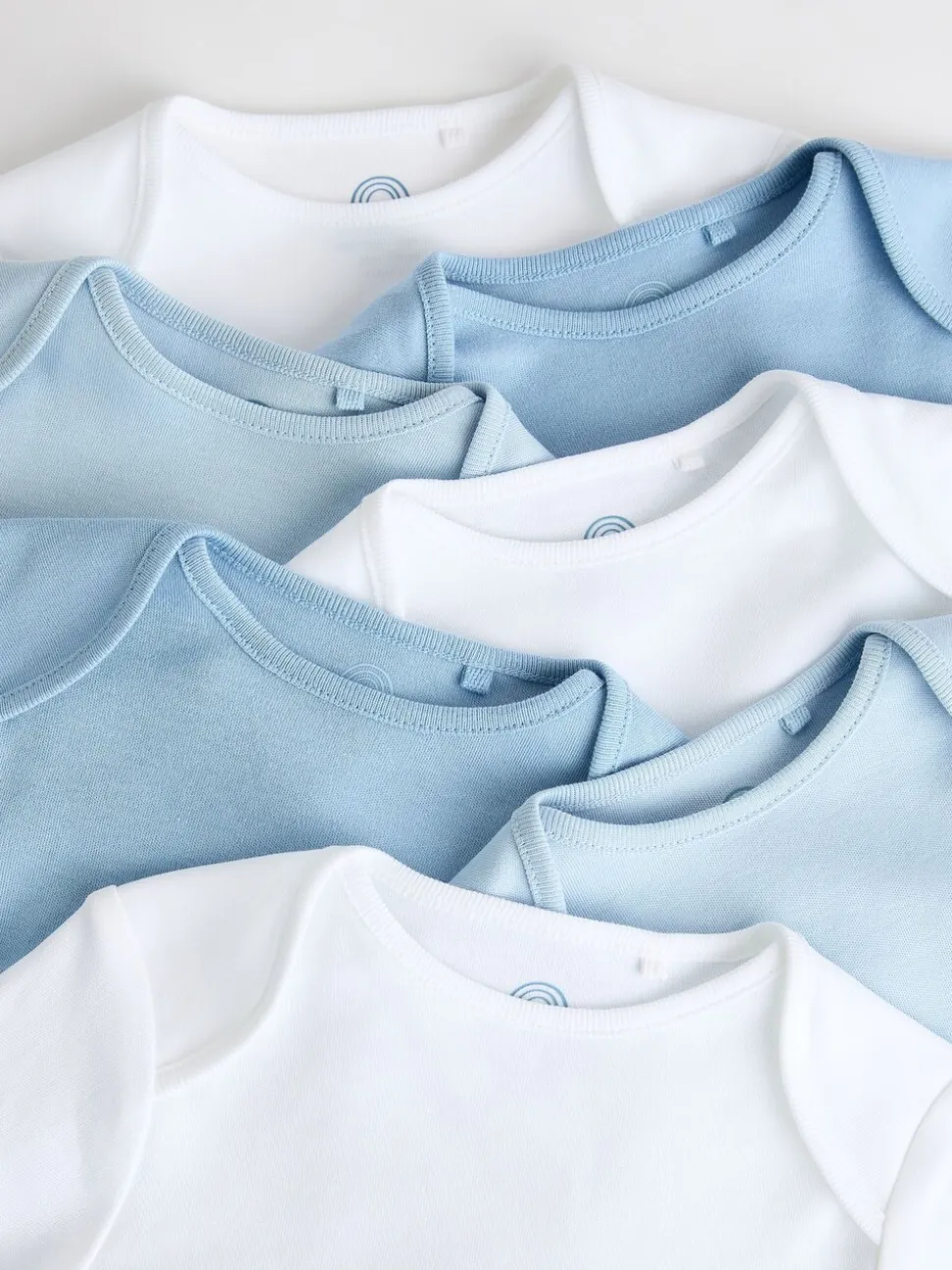 Blauw - Rompertjes met lange mouwen