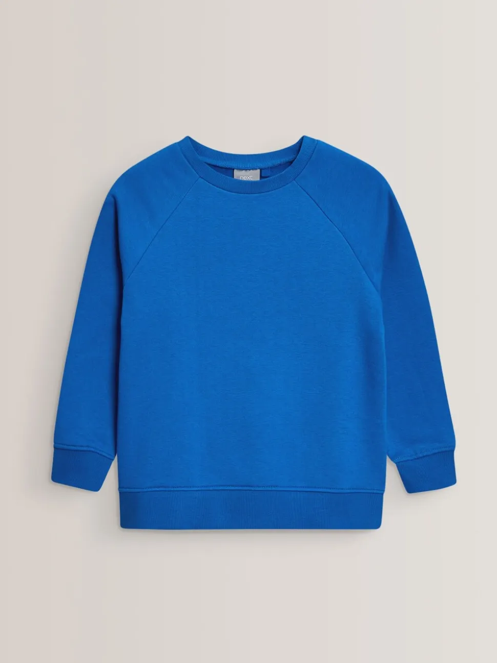 Blauw - Schoolsweater met ronde hals (3-17jr)