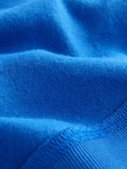 Blauw - Schoolsweater met ronde hals (3-16jr)