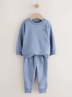 Blauw - Set met sweatshirt en joggingbroek (3mnd-7jr)
