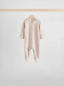 Blauw - Set van 7 Baby Popper-slaappakjes (0mnd-2jr)