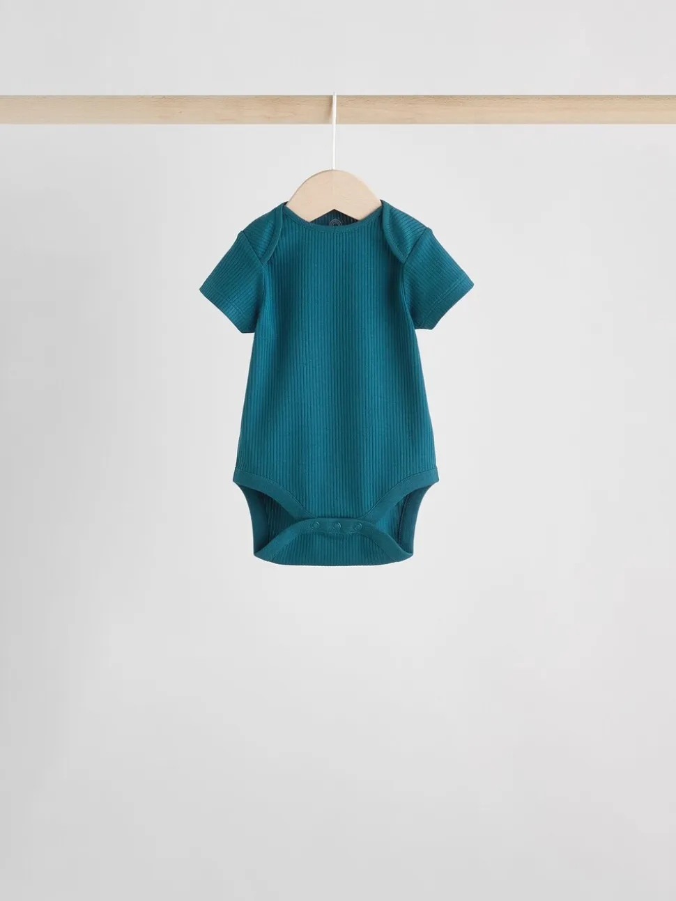 Blauw - Set van 5 babyrompertjes met korte mouwen